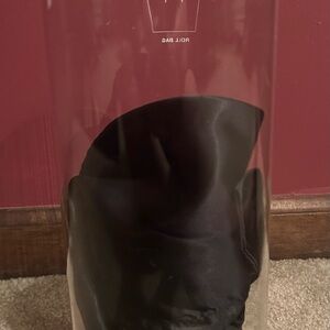 Fendi clear plastic cylinder for storage of ties, scarves, belts